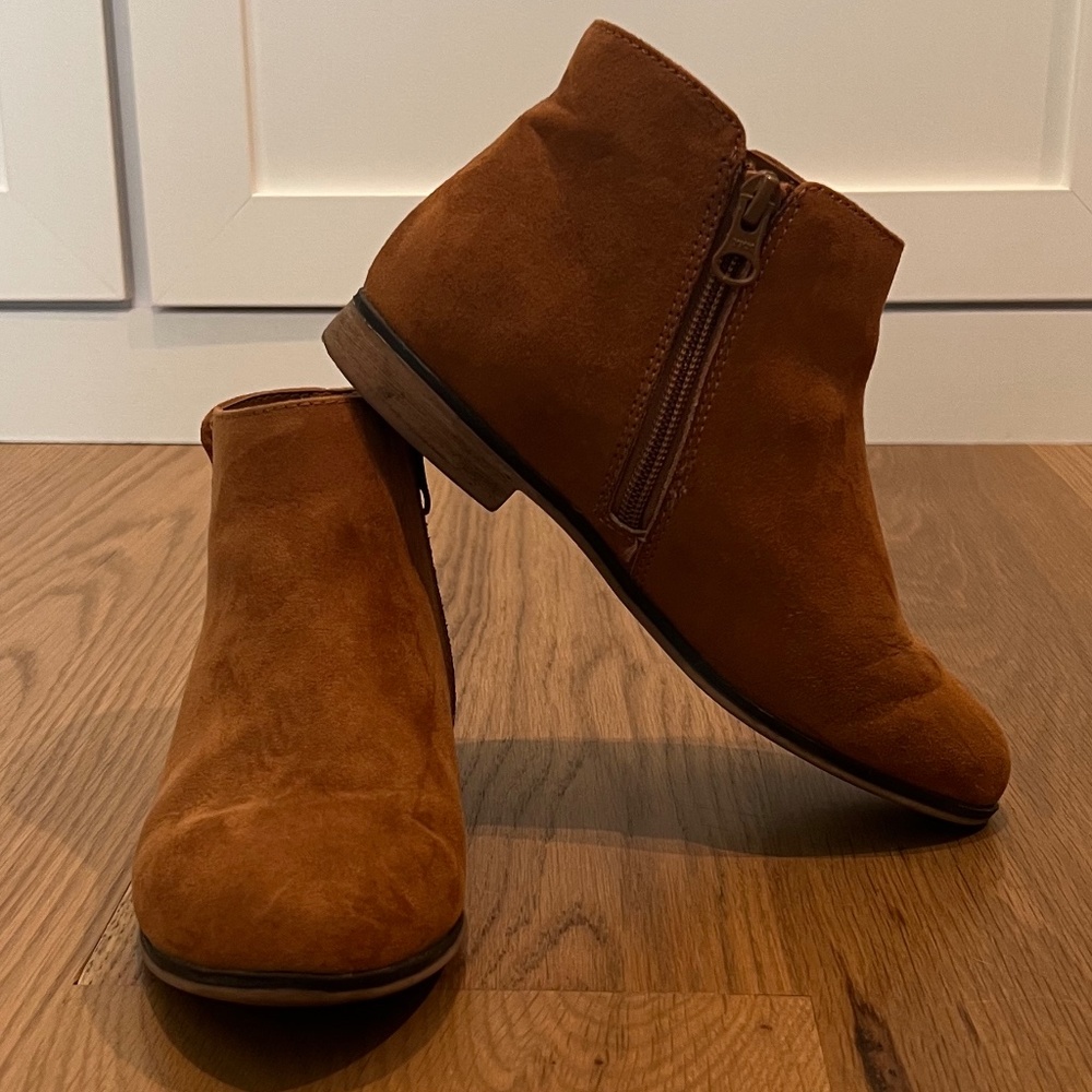 Girls' Opal Zipper Booties - Cat & Jack™ - Size 3